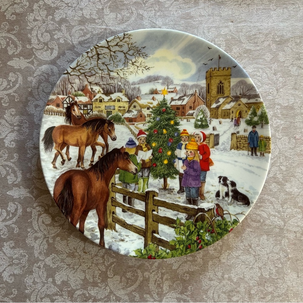 Wedgewood ~ Limited Edition 2003 Christmas Companions 8” Plate